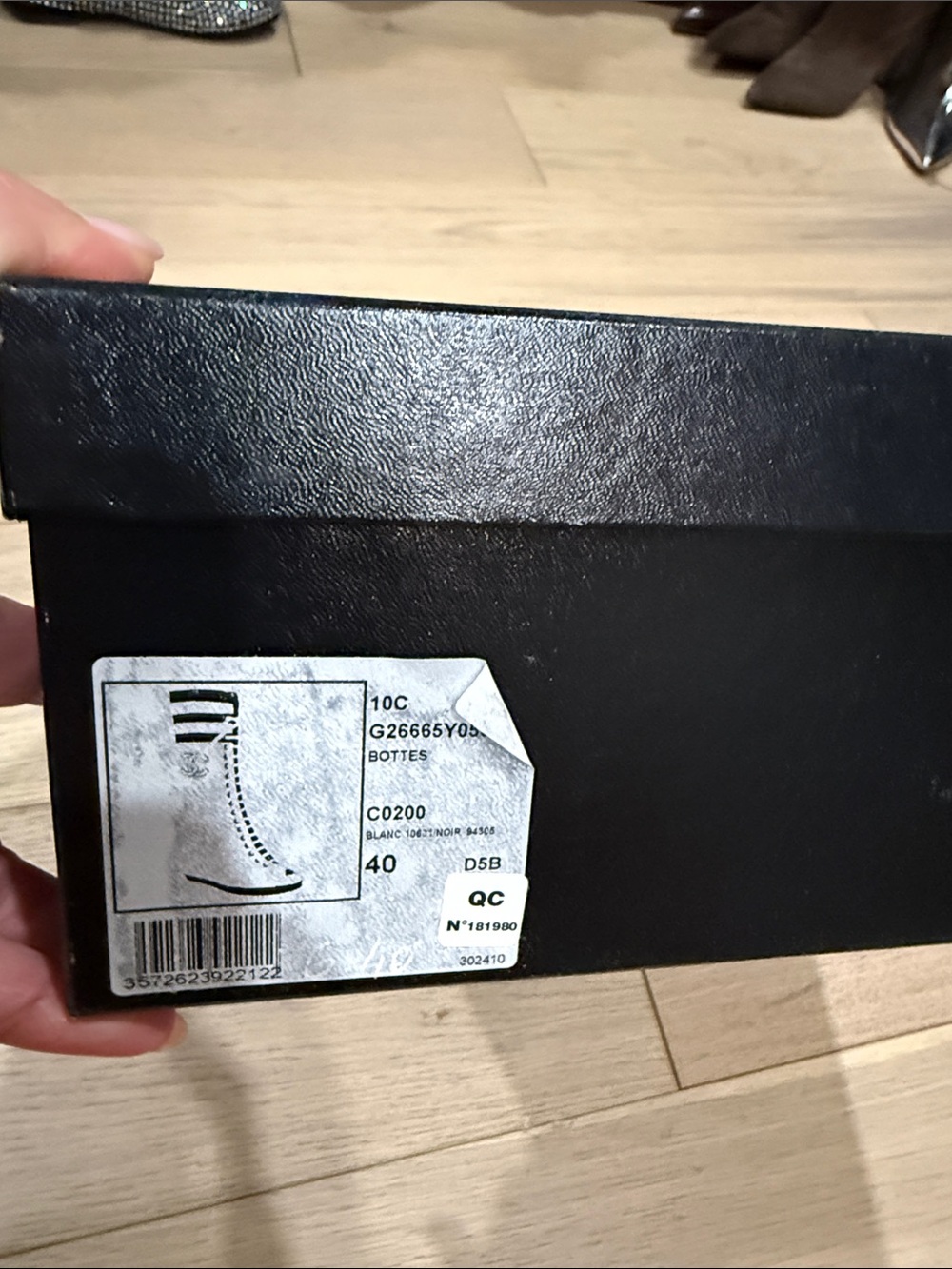 CHANEL wedge peep toe  bootie - Picture 12 of 13